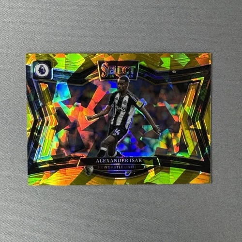 2024-25 Panini Select Premier League Alexander Isak Gold Ice Prizm /10 Newcastle