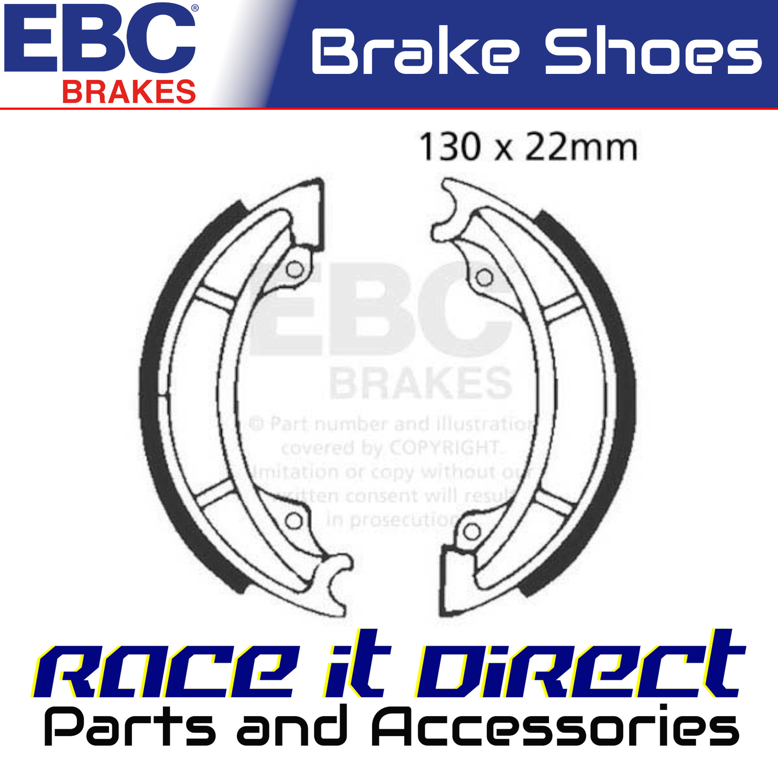 S622 Brake Shoes EBC