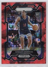2024-25 Panini Prizm Draft Picks Red Ice Prizm Keshad Johnson #66 0y59