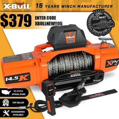 X-BULL Electric Winch 14500LBS 13500LBS 12000LBS Waterproof Trailer 4WD 4X4 12V