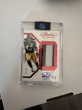 2023 Panini Flawless Troy Polamalu #PA-TPO Ruby Patch Auto 1/15 Steelers