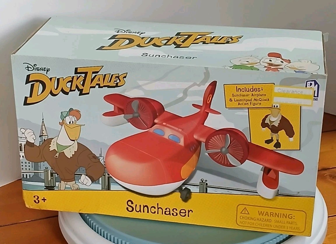Disney Duck Tales Sunchaser Airplane Launchpad McQuack Ducktales Box Set New