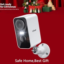 ieGeek Wireless Outdoor Security Camera 2K WiFi Home Battery CCTV Camera System