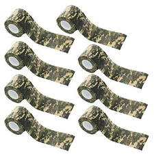 8 Rolls 2" x 15' Outdoor Protective Camouflage Wrap Tapes Camping Accessories...