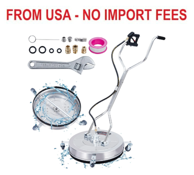 #ad 24quot; Pressure Washer Surface Cleaner Dual Handle Surface Cleaner Stainless Steel $202.99