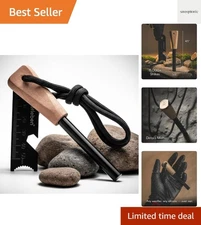 Zünden  Ferro Rod Fire Starter Survival Tool – Up to 15,000 Strikes, 3/8" Fir...