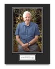 David Attenborough Hand Signed 16x12 Mount Display BBC Memorabilia Autograph