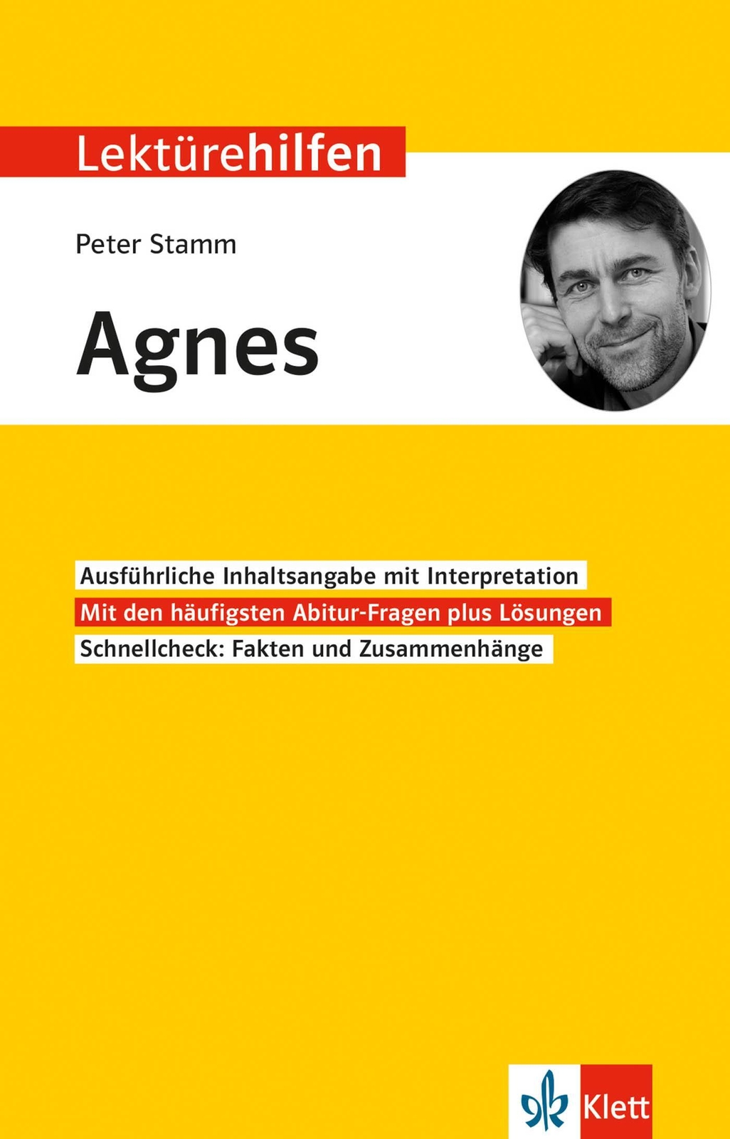 Thumbnail - Lektürehilfen Peter Stamm Agnes Für Oberstufe Und Abitur Johannes Wahl