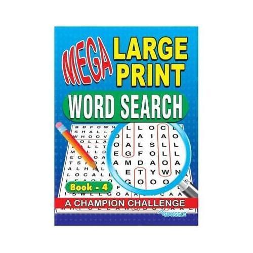 A4 Word Search Mega Large Print Puzzle Books 100s Puzzles per book Wordsearch - Picture 14 of 17