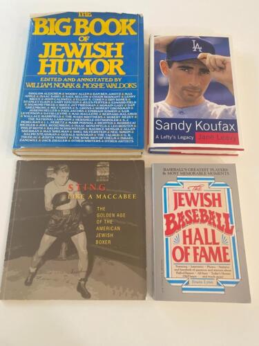 Jewish Vtg Lot 4, Big Book of Humor, Baseball Hall Fame, Koufax, Boxing CHANUKAH - Picture 1 of 12