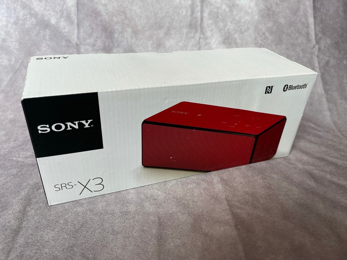 Sony Portable Bluetooth Speaker SRS-X3 (Red)