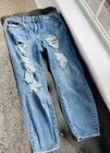 Judy Blue Boyfriend Fit Jeans Size 14W Blue Distressed Zip Fly Pockets — photo 5