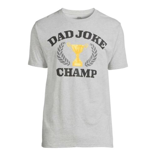 Father's Day Dad Joke Champ Men's and Big Men's Graphic T-Shirt Small