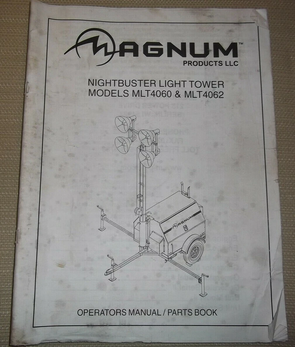 Magnum 4060 Light Tower Parts Shelly Lighting