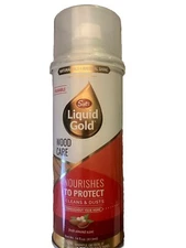 Vintage Scott's Liquid Gold Wood Care 14oz Pourable Non Aerosol Almond Scent