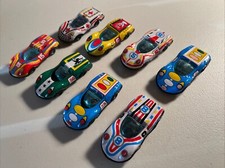 8 Vintage Unbranded Tin Race Cars No. 7753, 7752, 7751, 7754, 7758  Japan