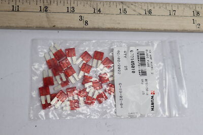 (25-Pk) Wurth Blade Fuse Micro 2 10 Amp 073145010