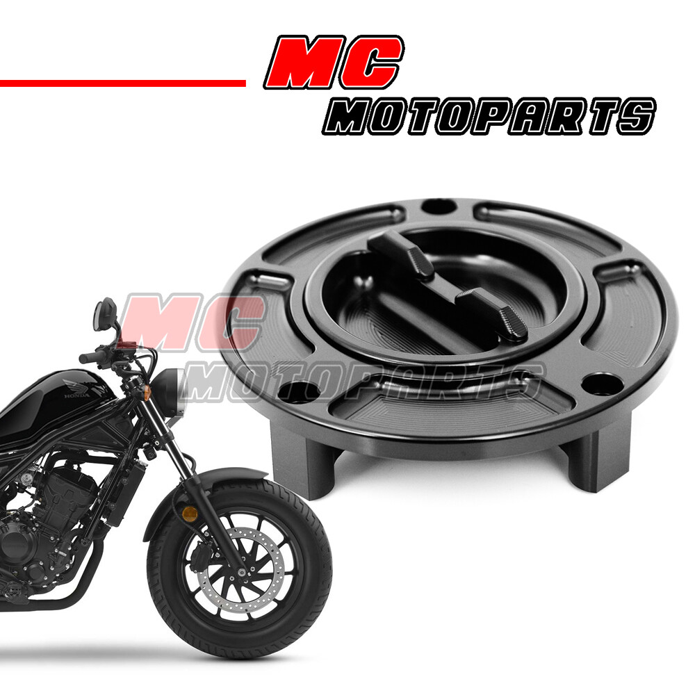Black Keyless Petrol Fuel Cap For Honda Rebel 500 CMX 500 2017