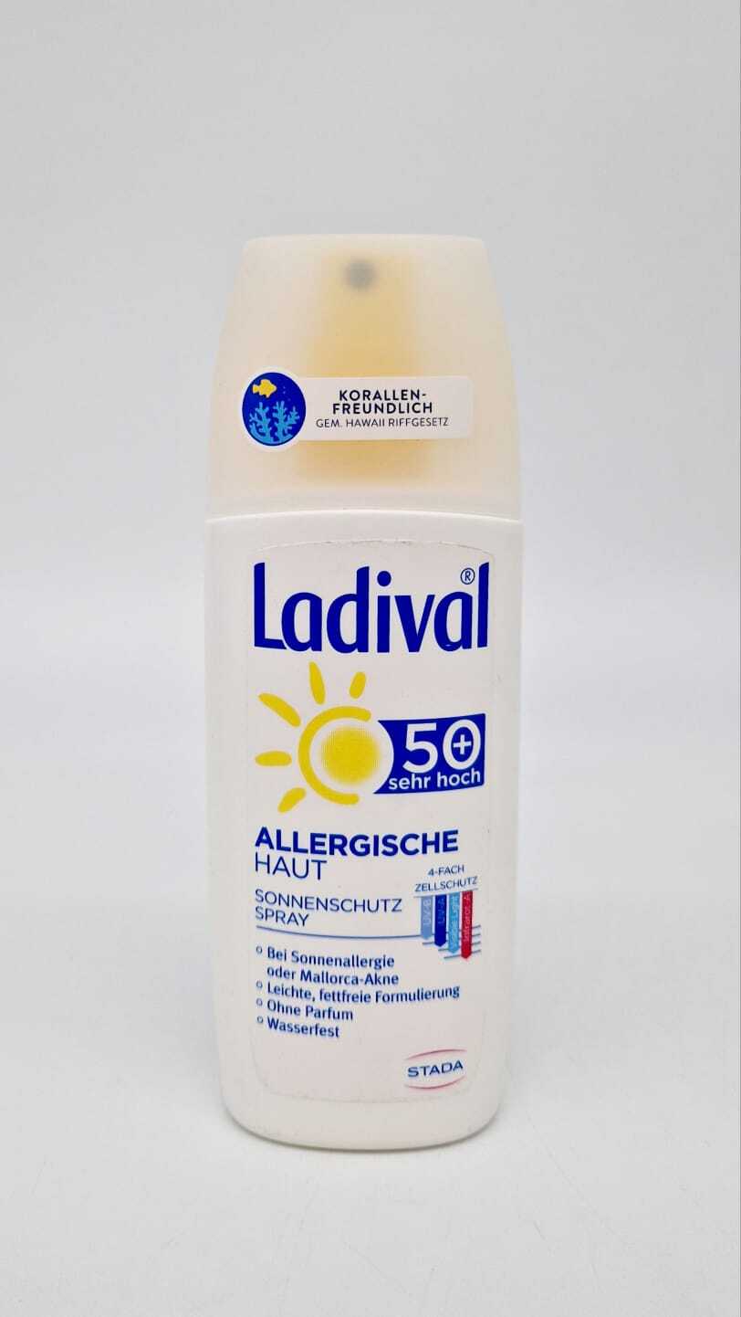 Ladival Allergische Haut Sonnencreme Spray LSF 50+ – Parfümfreies, Sonnenspray f