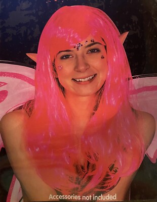 Pink Halloween Wig, Fun When Feeling Frisky & Wanting To Smile. NEW