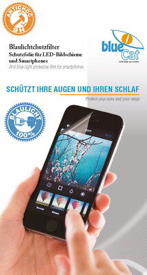 Blaulicht stoßfest Blaulichtschutzfilter 100% iPhone 7+ Tempered Glass BlueCat 