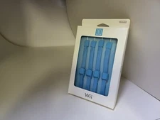 4 NEW Blue Official Original OEM Nintendo Wii Adjustable Remote Wrist Straps