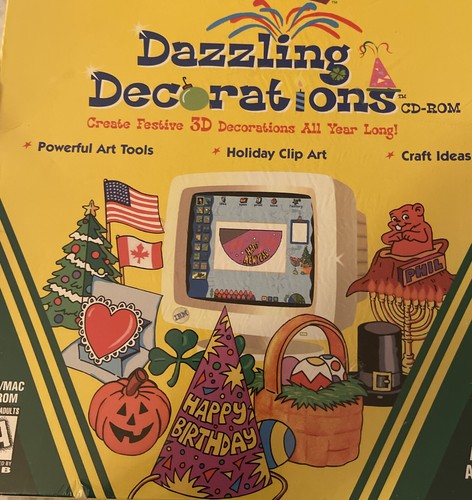 IBM's Crayola: Dazzling Creations for Windows or Mac CD-ROM New Sealed - Picture 2 of 11