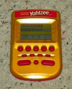 milton bradley yahtzee electronic handheld