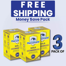 Macushield Gold Food Supplement Capsules 90ct-PACK OF 3