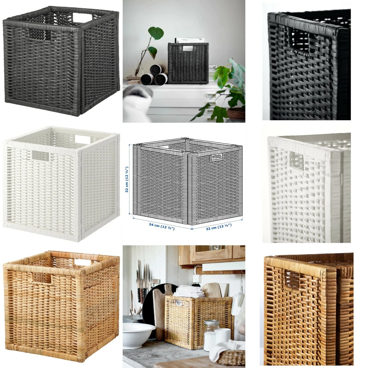 Baskets that fit in kallax deals