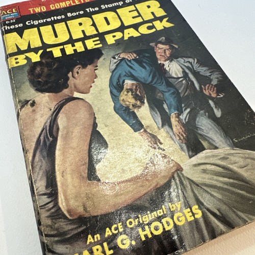 MORD AM PACK Carl Hodges / ÜBER GESICHT Frank Kane 1953 ACE D-33 SAUNDERS Cov - Bild 2 von 11