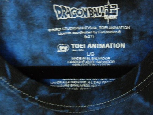 Dragon Ball Super Toei Animation 100%Cotton Size Large EUC - Picture 3 of 3