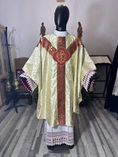 GOLD VESTMENT CHASUBLE & STOLE GO0003
