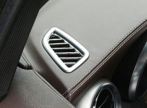 For Mercedes-Benz GLC 2016-19 Matte Silver Dashboard Air Outlet Vent Frame Trim - Imagen 8 de 8