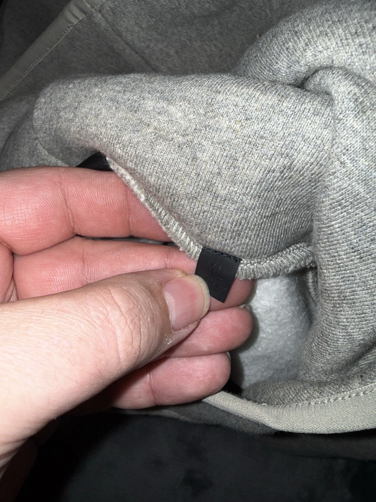 Felpa con cappuccio Fear of God Essentials taglia XL uomo erica avena collo alto calda