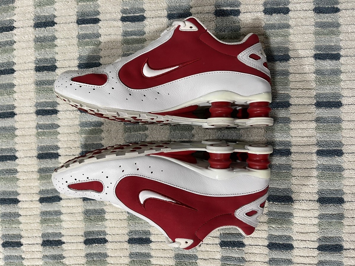 Nike Shox Monster NZ Red White Leather Women's Size 8.5 | eBay