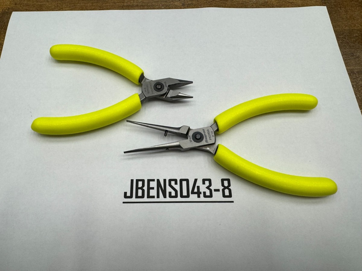 Snap-on Tools HI-VIZ 2pc Soft Grip Needle Nose & Snipe Nose