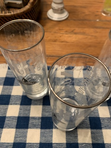 Jack Daniels Set Of 4 Etched Tall Highball Glasses Charcoal Mellowed Old No. 7 - Picture 6 of 6