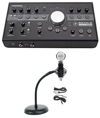 Mackie Big Knob Studio + Plus Monitor Controller Interface+Microphone+Mic Stand