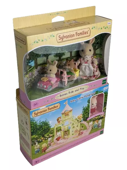 Sylvanian families babies cheap ride and play