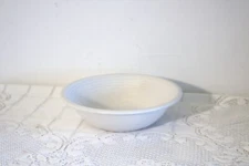 NEWCOR COLORWORKS WHITE EMBOSSED RINGS 903 STONEWARE 8"d Soup Bowls Set of 2