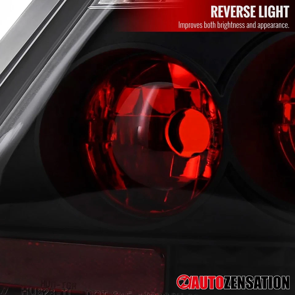 Fit 2004-2010 Scion tC Coupe Black Tail Lights Rear Brake Signal Lamps 04-10 Foto 4 de 4