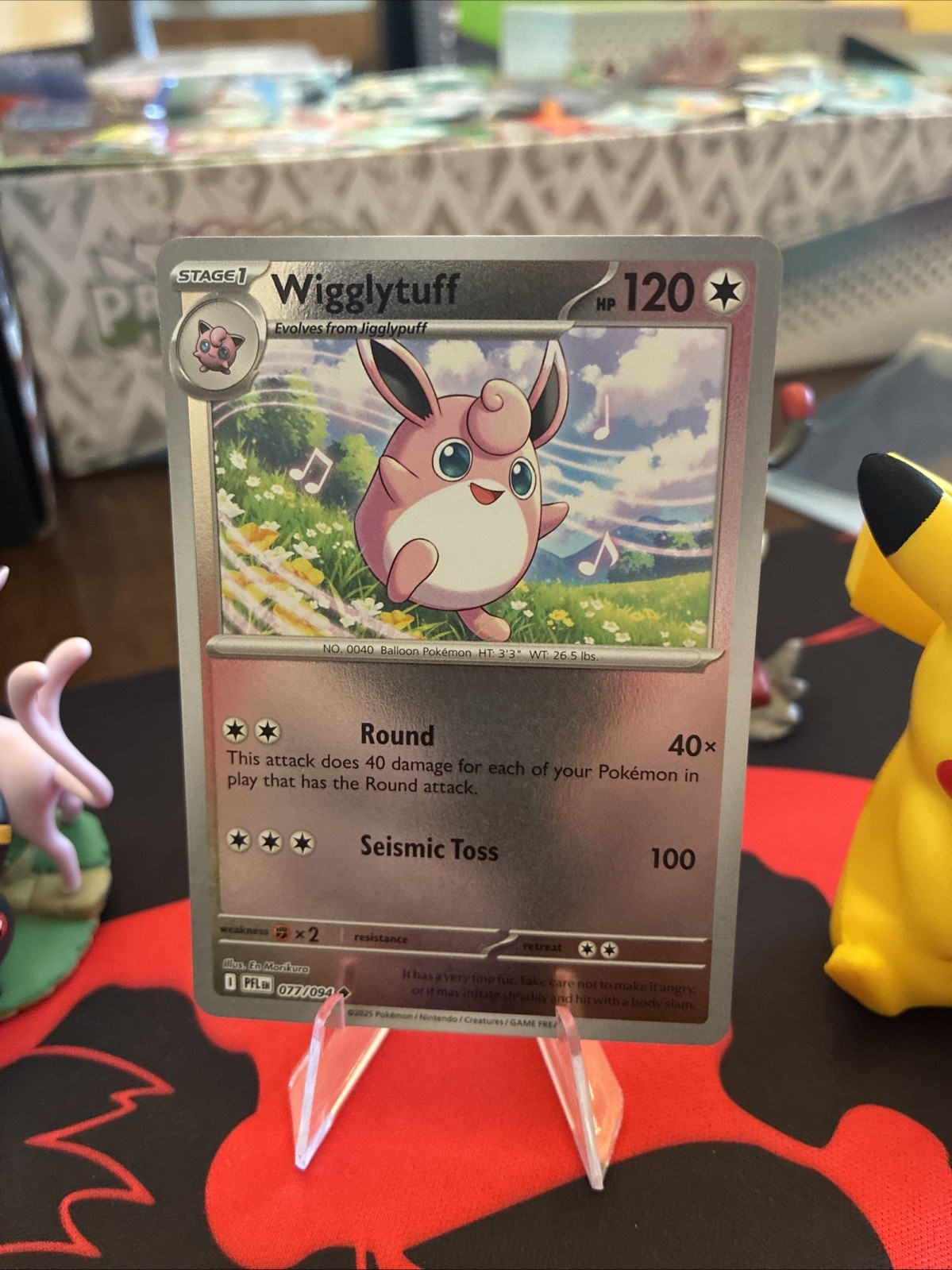 Wigglytuff 077/094 Me02: Phantasmal Flames Reverse Holo