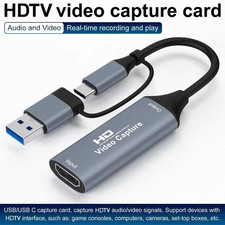 1080P HD Audio Video Capture Card 4K HDMI to USB C USB 3.0 Video Capture Devices
