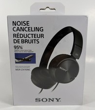 Sony ZX110NC Headband Noise Canceling Wired Headphones - Black - New