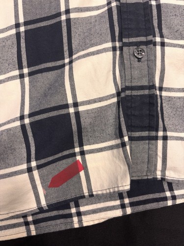 NWT Brooks Brothers Mens Small Black/White Plaid Flannel Button Down Shirt - Picture 5 of 5