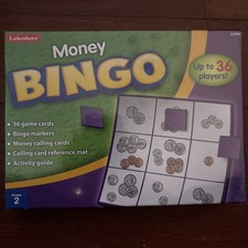 Lakeshore Money BINGO Game / Ages 5+ SEALED U...
