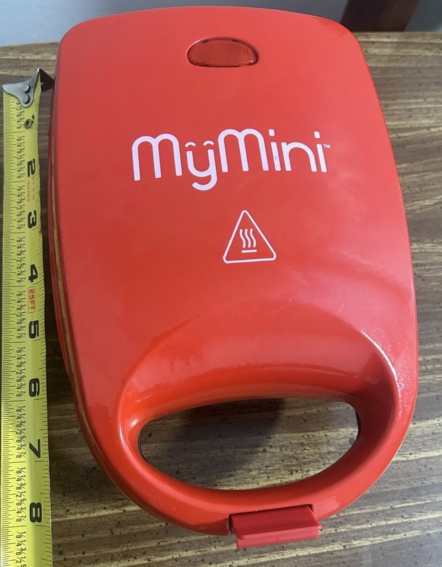 MyMini Model MyMini Electric Sandwich Maker Toastie Press, Red Plastic