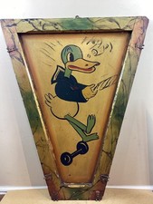 Vintage 1960s Fairground Waltzer Panel Duck Rope Art 88cm Vintage Ride