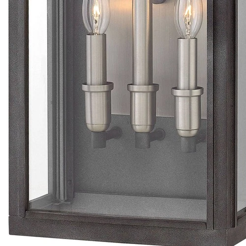 Hinkley Sutcliffe 22" High Aged Zinc Outdoor Wall Light - Picture 3 of 5